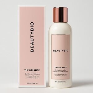 BeautyBio The Balance Gel Cleanser 6oz‎ pH Balancing Facial Wash Ginger Root Oat